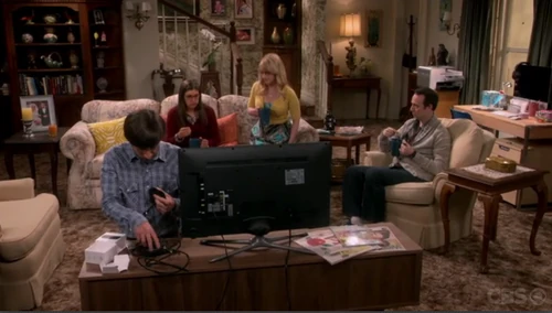 Howard setting up the online broadcast.