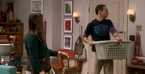 Hearing Leonard and Penny cheer.