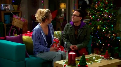 Leonard comforts an upset Penny.