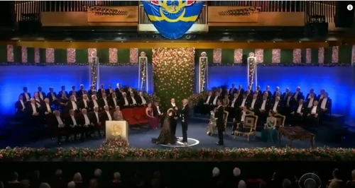 Nobel prize ceremony.