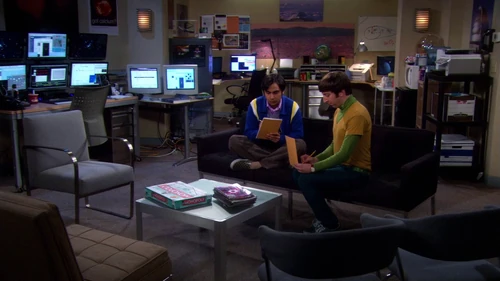 Waiting in the telescope lab.