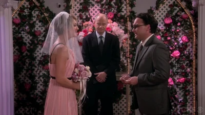 Leonard doing his vows.