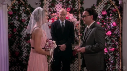 Leonard reciting his vows to Penny.