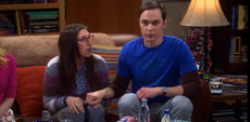 Sheldon surprises Amy.