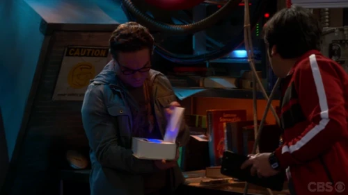 Leonard finds the black light in the book.