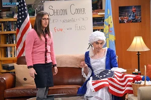 Sheldon playing Betsy Ross.