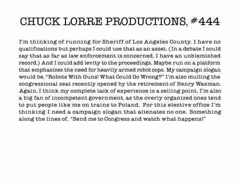 Chuck Lorre Productions, #444
