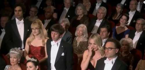 The impact of Sheldon's words moving Penny to tears.