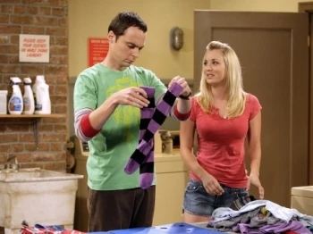 Penny consulting with Sheldon about Leonard.