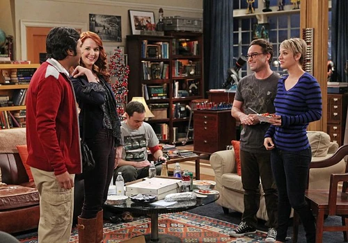 Leonard and Penny meet Raj's girlfriend Emily.