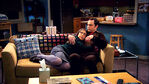 Sheldon and Amy cuddle