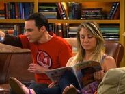 Sheldon and Penny hanging together both missing Leonard.