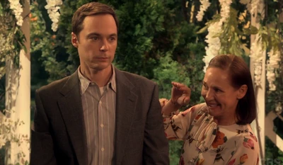 Mary waving at Penny.