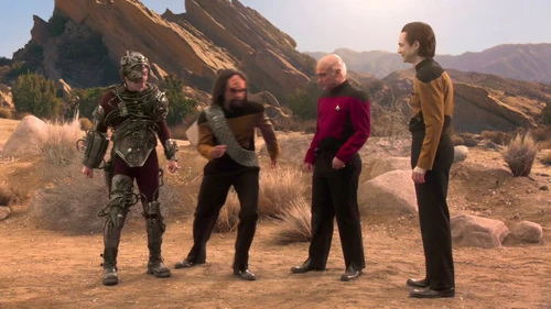 Posing in the desert.