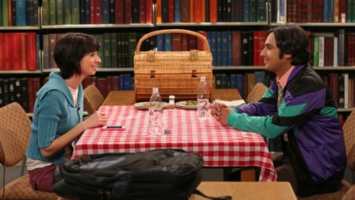 Texting date at the library.