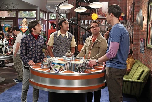 At Capitol Comics Store talking about investing in Stuart's store.