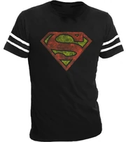 Superman distressed athletic jersey