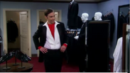 Sheldon getting his tux.