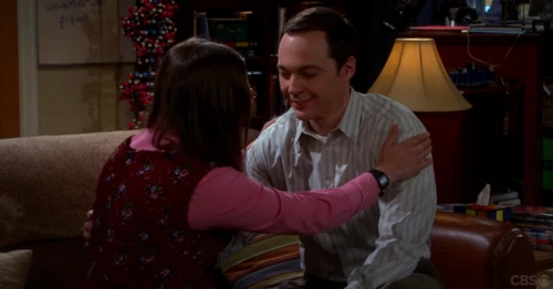 Sheldon enjoys kissing her, but is he thinking of her?