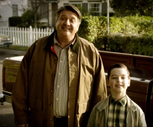 Young Sheldon and dad