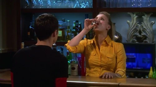 Penny trying to bear Sheldon.