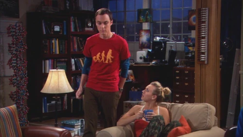 Sheldon and Penny.