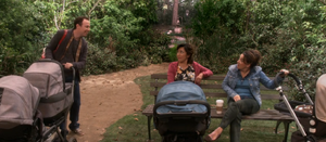 Stuart meeting the Spanish nannies.