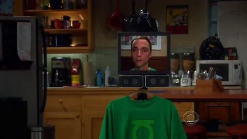 Shelbot is in the kitchen.