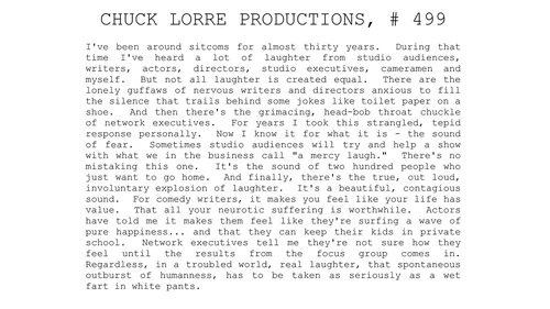 Chuck Lorre Productions, #499