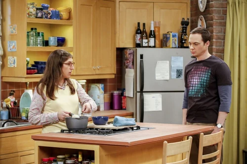 Making Sheldon plain oatmeal.