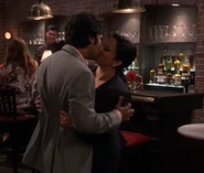 Happy engaged couple.