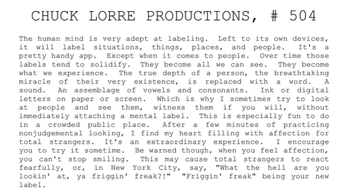Chuck Lorre Productions, #504