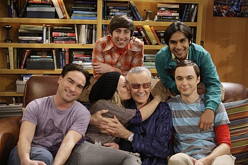 Stan Lee with the gang.