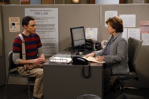 Yeadley Smith helping Sheldon find that menial job.