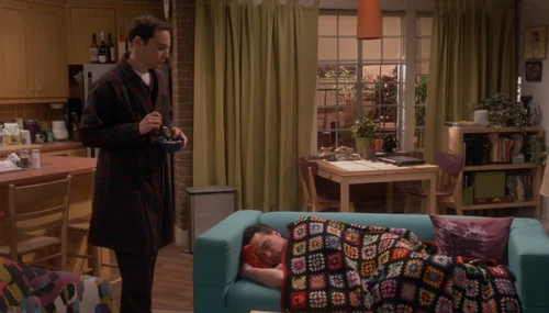 Sheldon finds Leonard.
