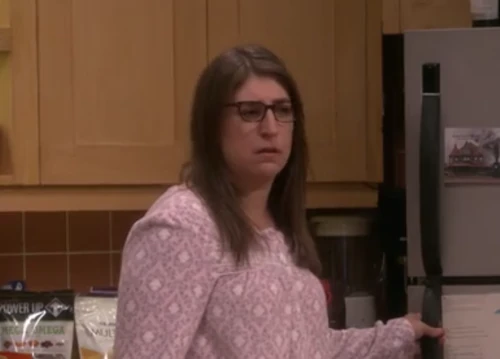 Amy is having fun by herself.