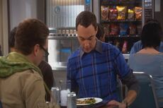 Leonard seeking advice about Penny from Sheldon.