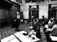 Real wedding rehearsal. Hamill as pastor?