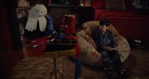 Howard at 10 playing video games.