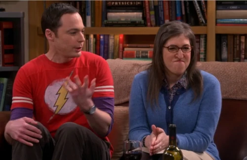 Sheldon embarrassing Amy.