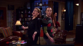Sheldon and Beverly rocking out together.