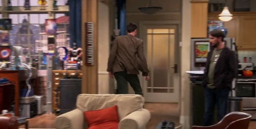 Sheldon runs away.