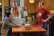 Leonard, Penny and Sheldon.