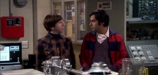 Raj and Howard in Leonard's lab.