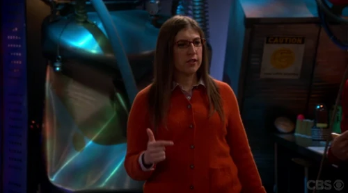 Amy figuring out the riddle.