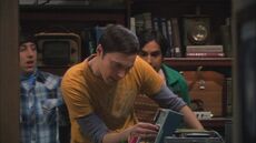 Sheldon and his sonic bird zapper.