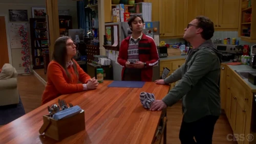 Amy and Leonard trying the intimacy test.