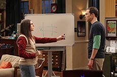 Amy helping Sheldon with his closure obsession.