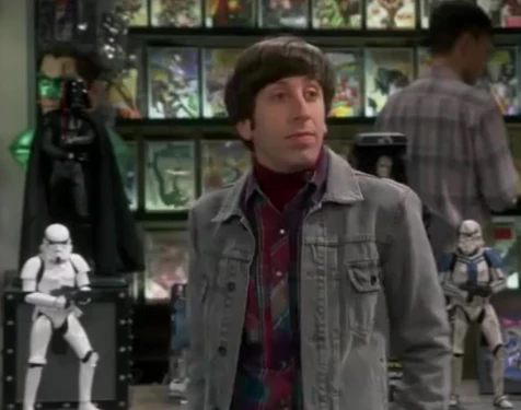 In the comic book store.