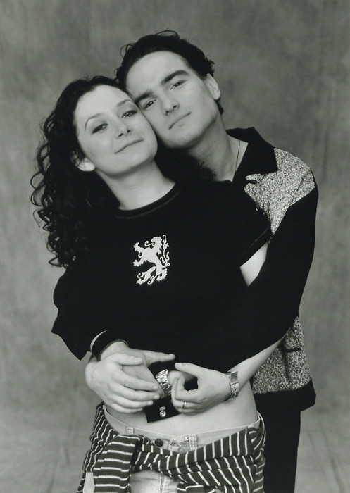 johnny galecki sara gilbert roseanne